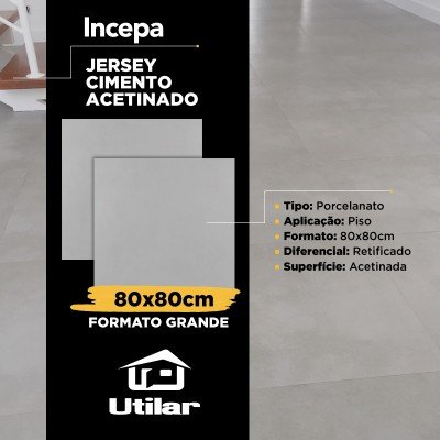 Porcelanato Jersey Cimento - Incepa